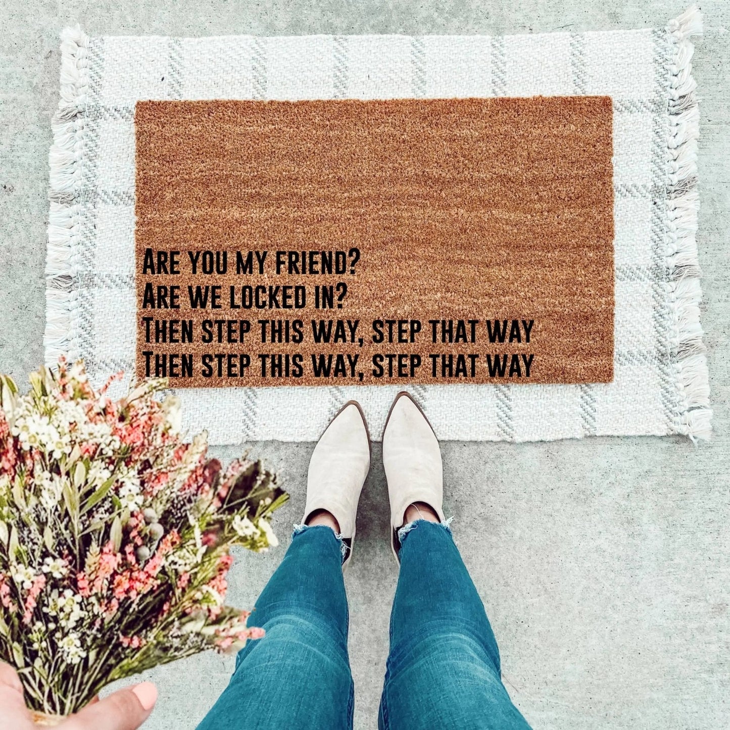 Are You My Friend Kdot Inspired Doormat