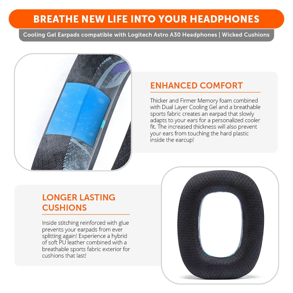 Astro A30 Earpads - WC FreeZe Cooling Gel