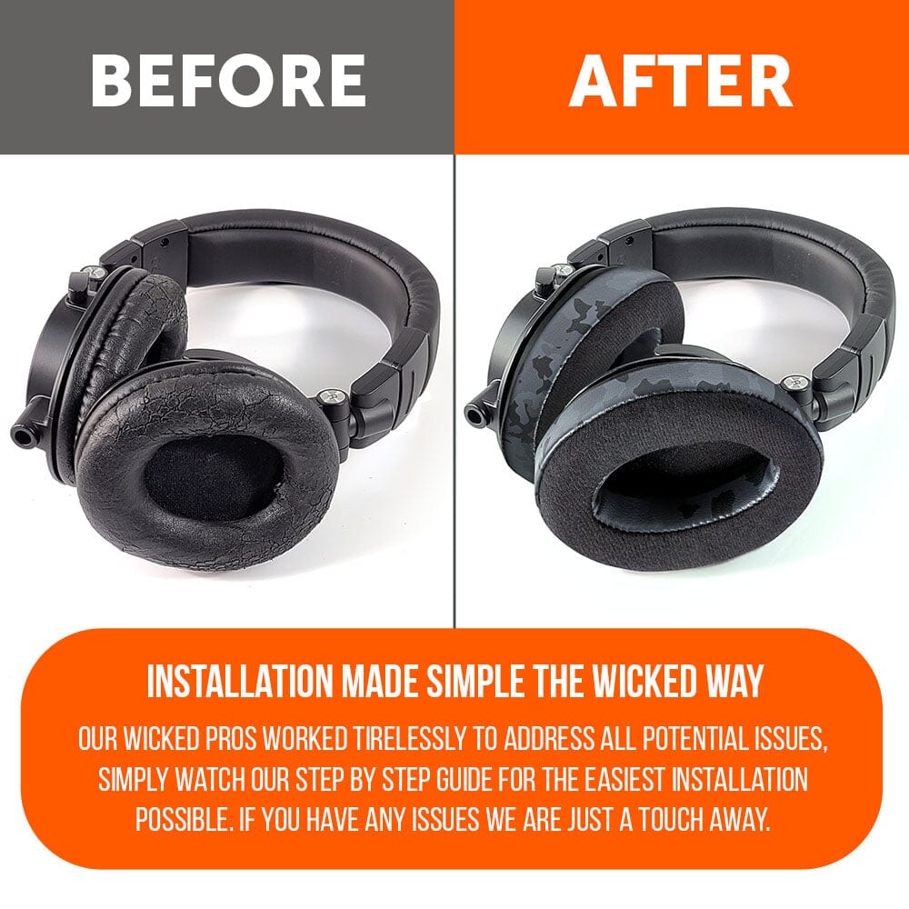 ATH M50X Earpads - Velour Hybrid