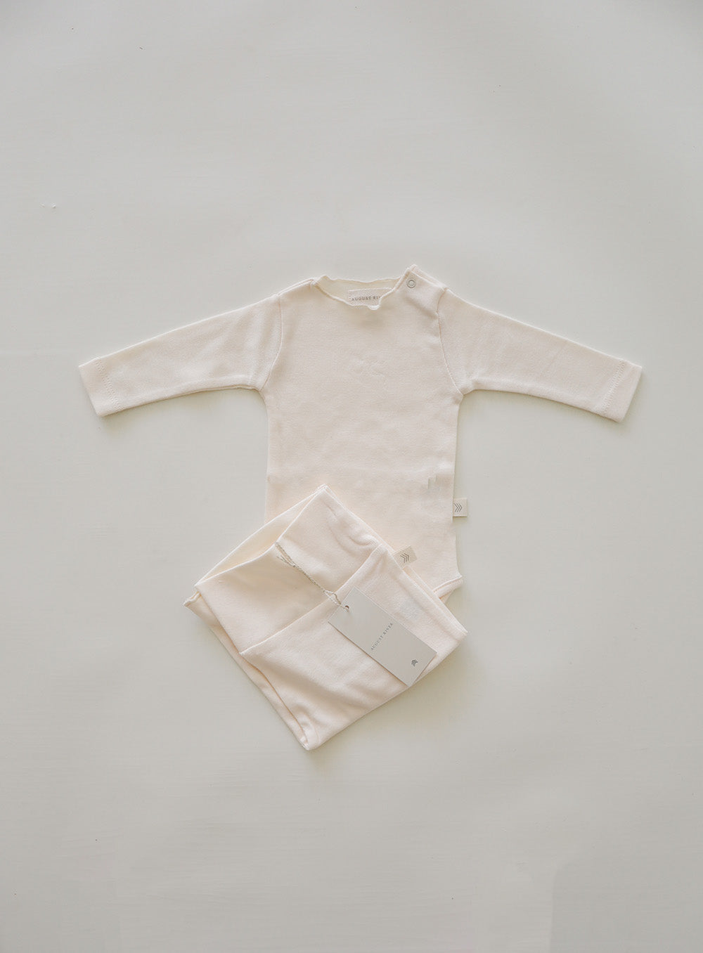 Raw Edge Onesie | Natural