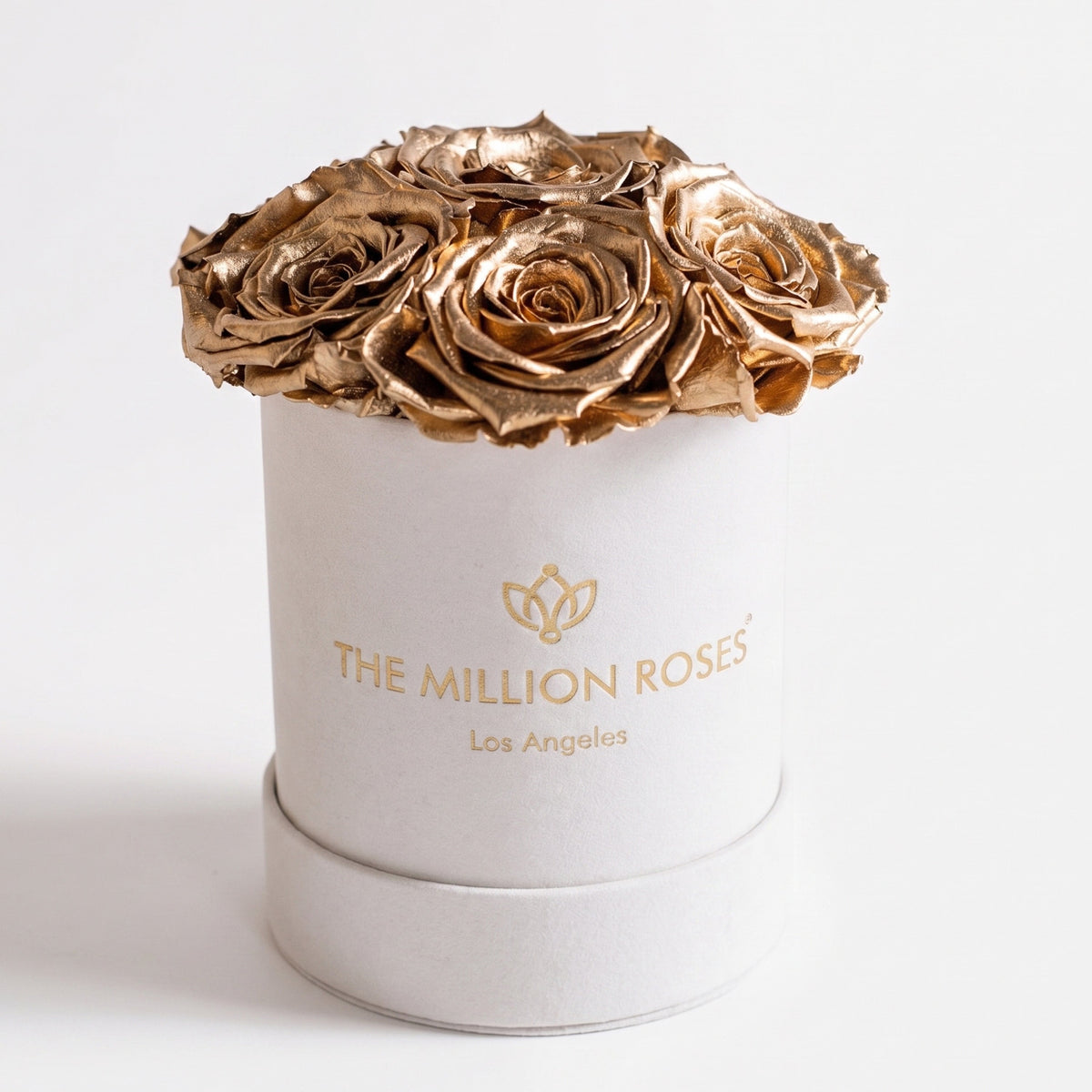 Essence Beige Suede Box | Gold Roses
