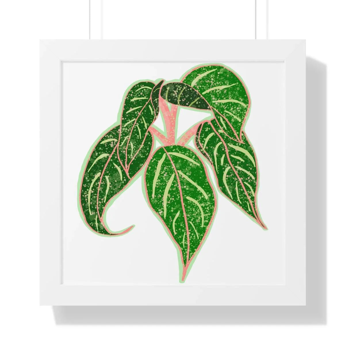 Aglaonema Sparkling Sarah Framed Print – Botanical Wall Art
