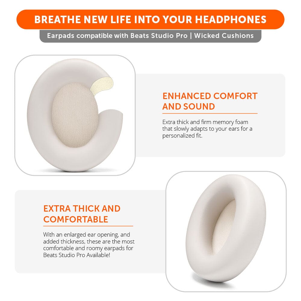 Beats Studio Pro Earpads by Wicked Cushions