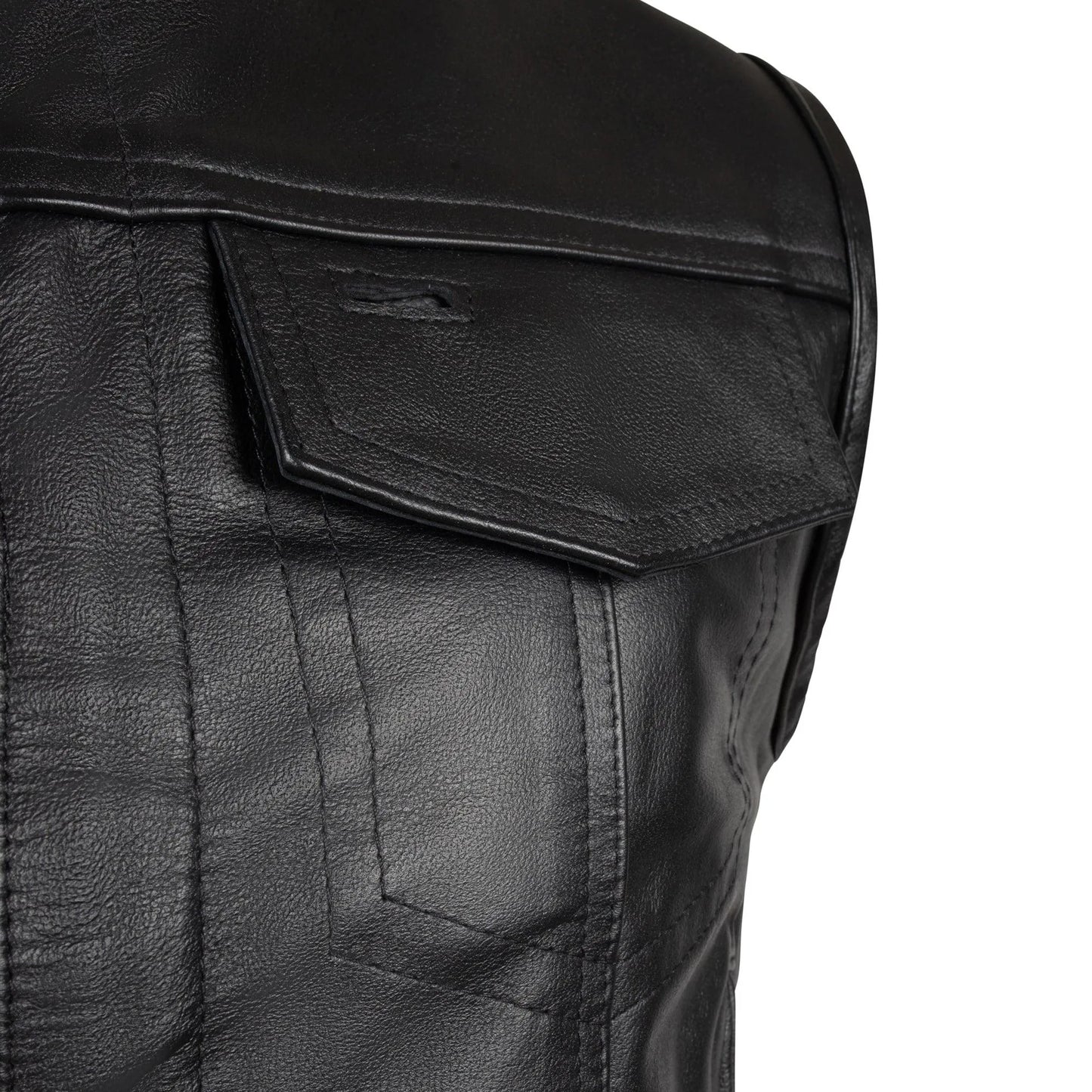 BECK® 566 Horsehide Motorcycle Vest — Black