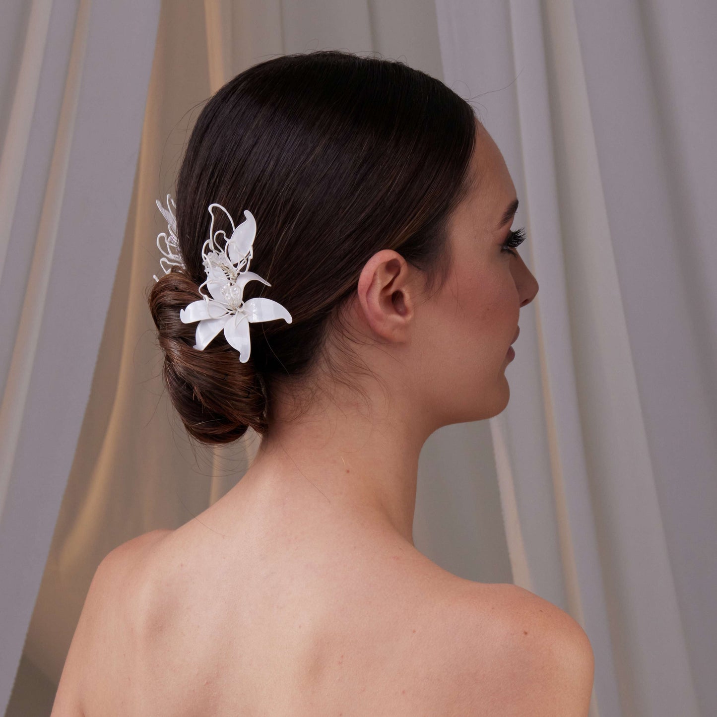 Two-Piece Resin Flower Hair Pin Set