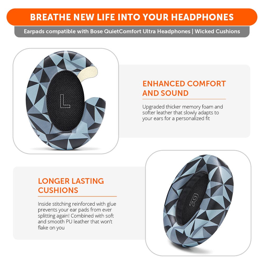 Bose QuietComfort Ultra Gen 1 & Gen 2 Earpads - WC PadZ QC Ultra