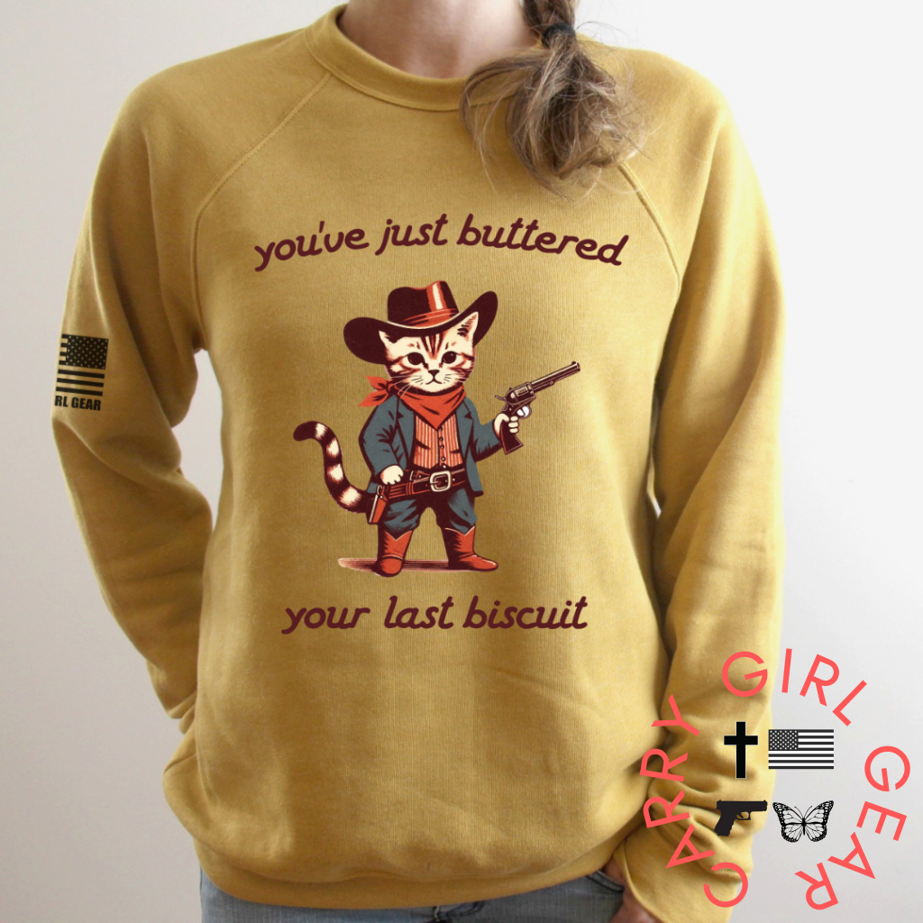 BUTTERED BISCUIT BANDIT SWEATSHIRT