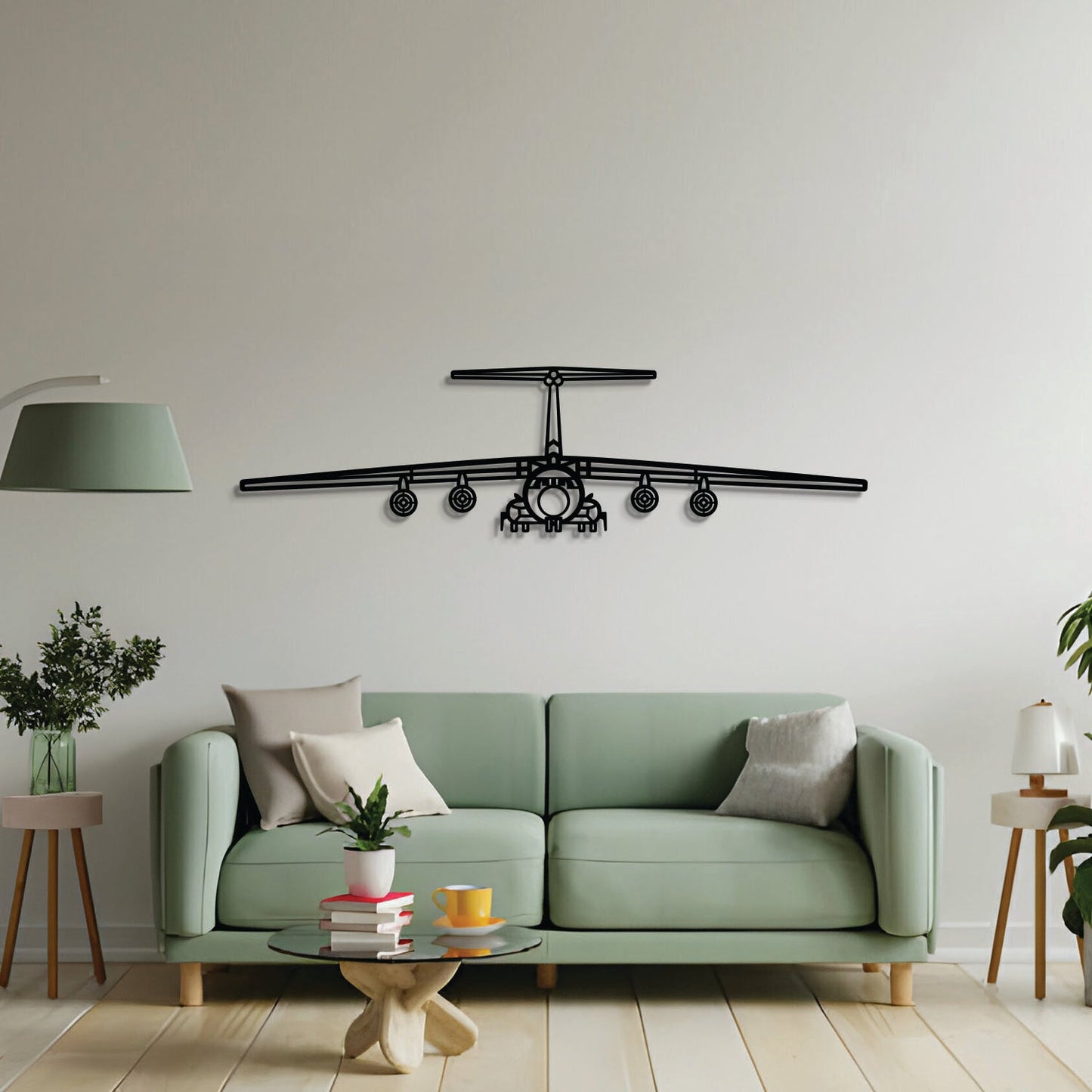 C-141B Starlifter Front Metal Aircraft Wall Art - NCP0533