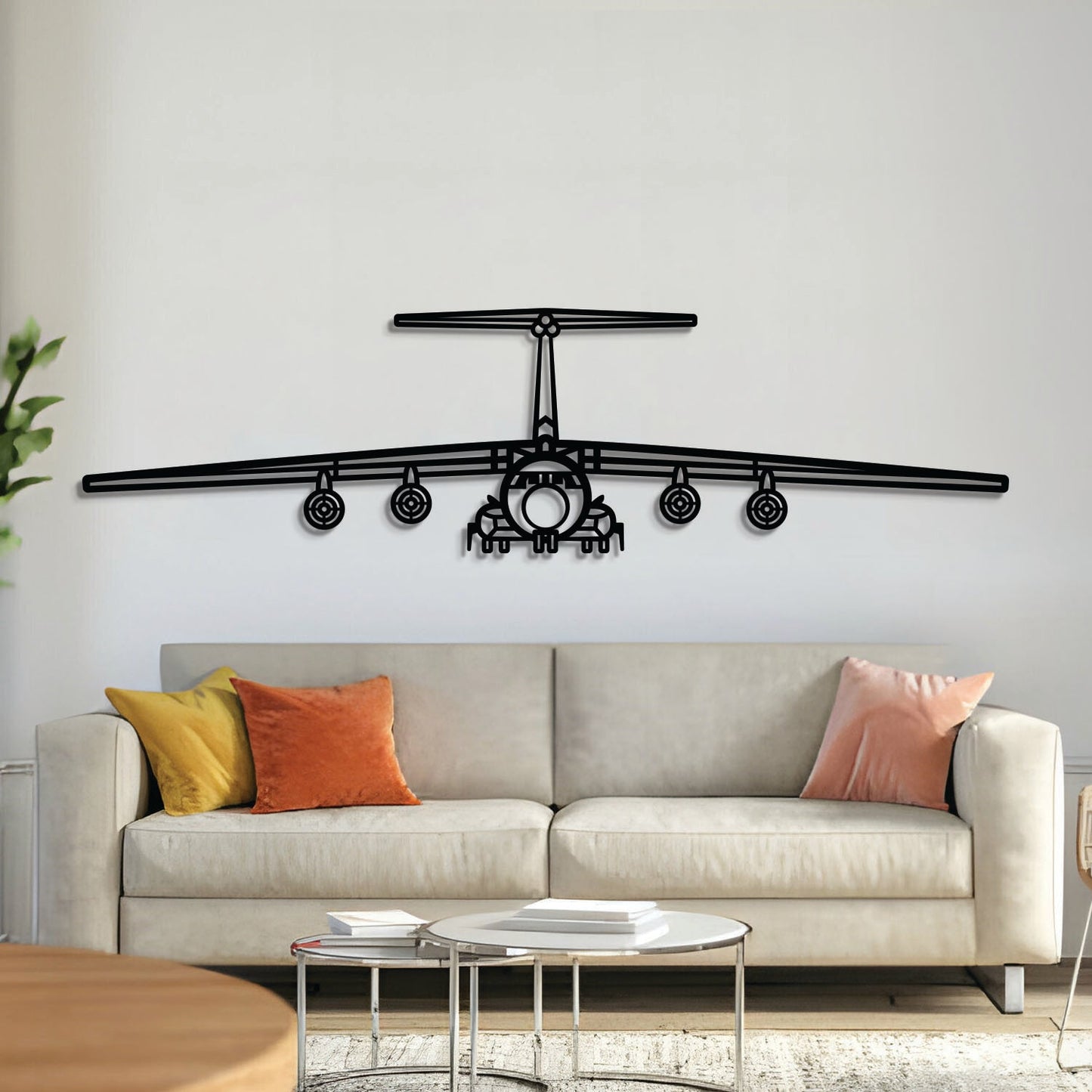 C-141B Starlifter Front Metal Aircraft Wall Art - NCP0533