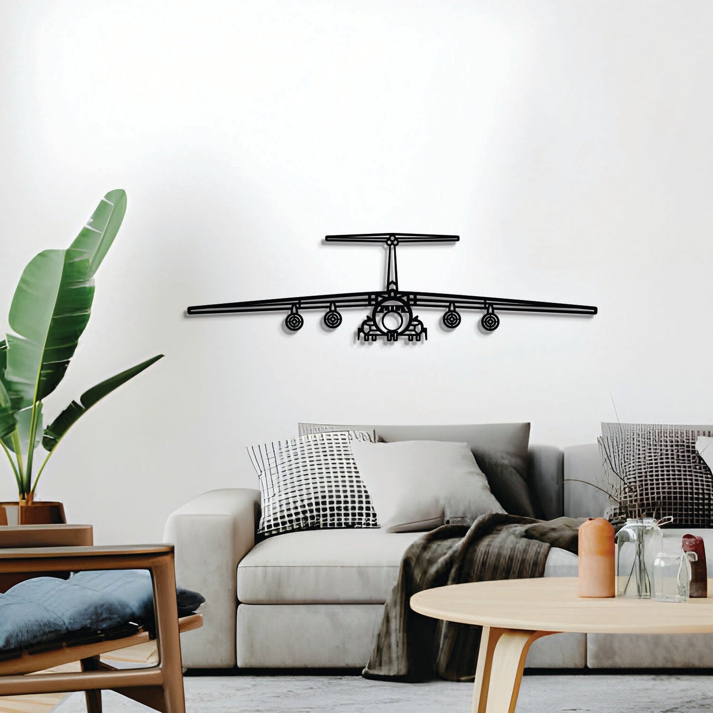 C-141B Starlifter Front Metal Aircraft Wall Art - NCP0533