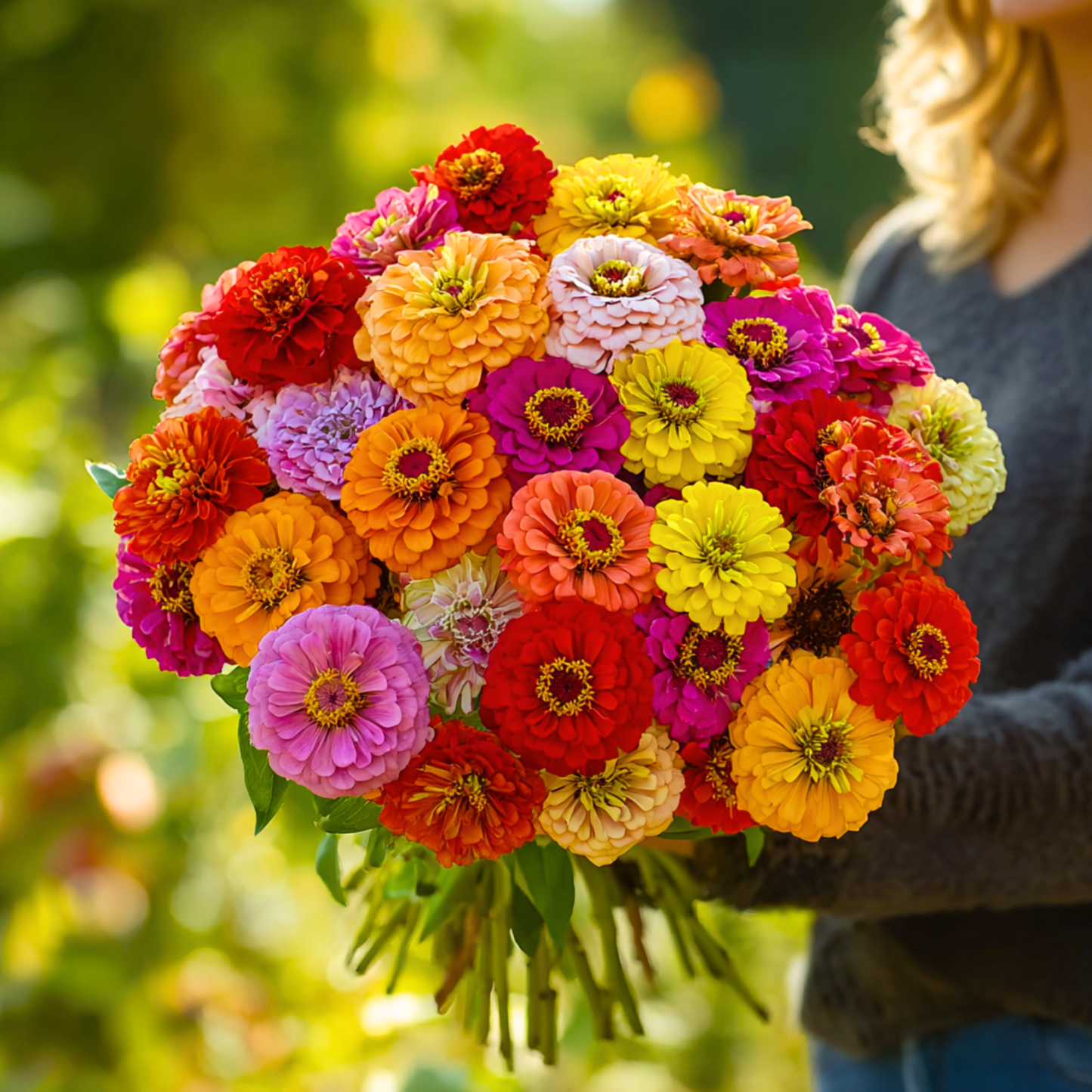 California Giants Zinnia ā 100 Seeds