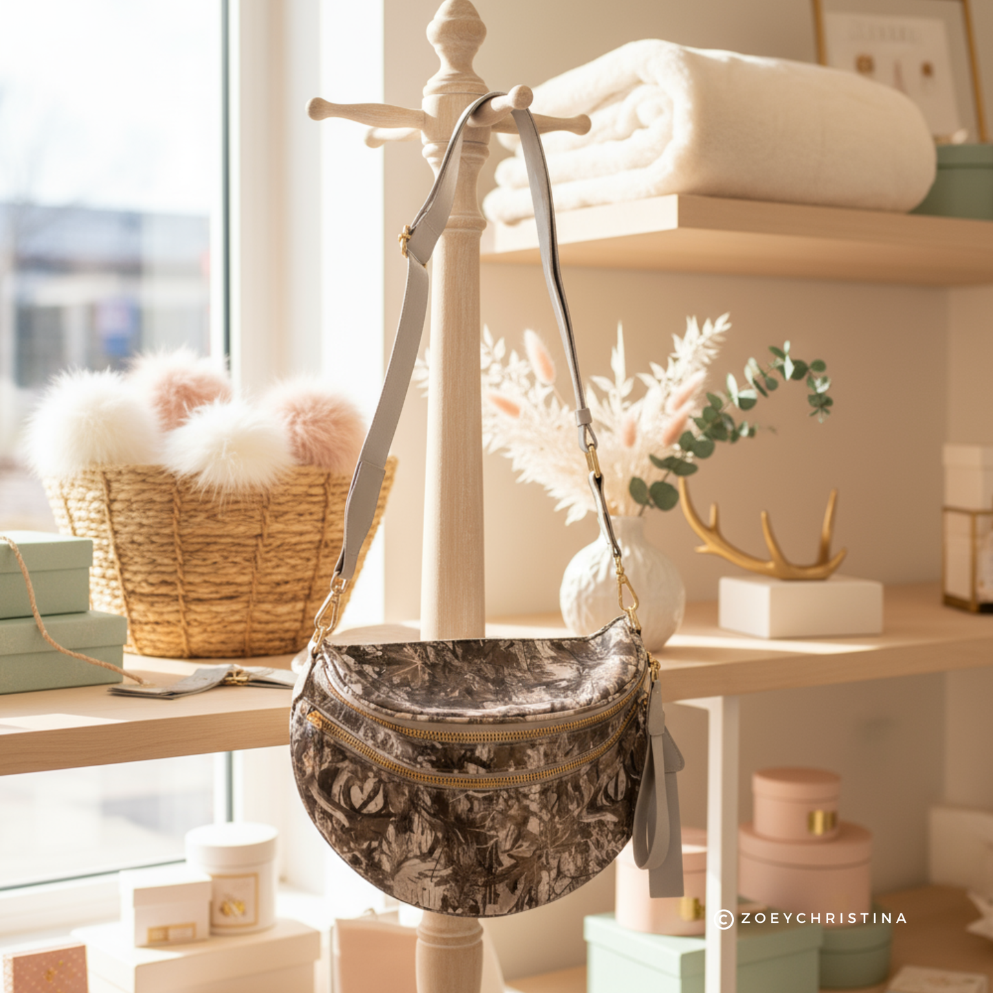 Chic & Spacious Checkered or Camo Crossbody Bag – 5 Glam Colors