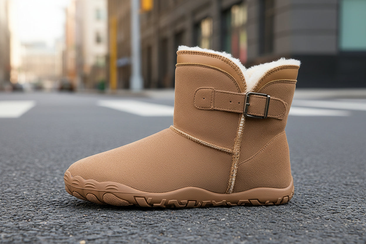Unisex Warm Fleece-Lined Snow Boots – Anti-Slip Winter Boots