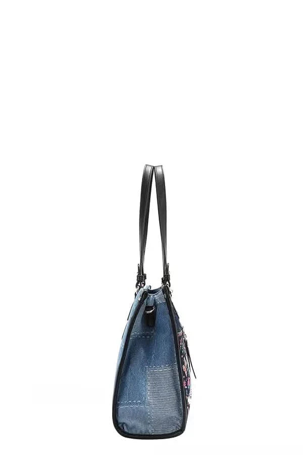 Nicole Lee USA Bosque De Amor Denim Tote Bag Carryall