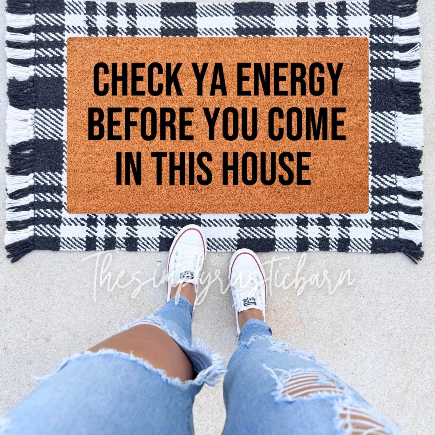 Check Ya Energy Doormat