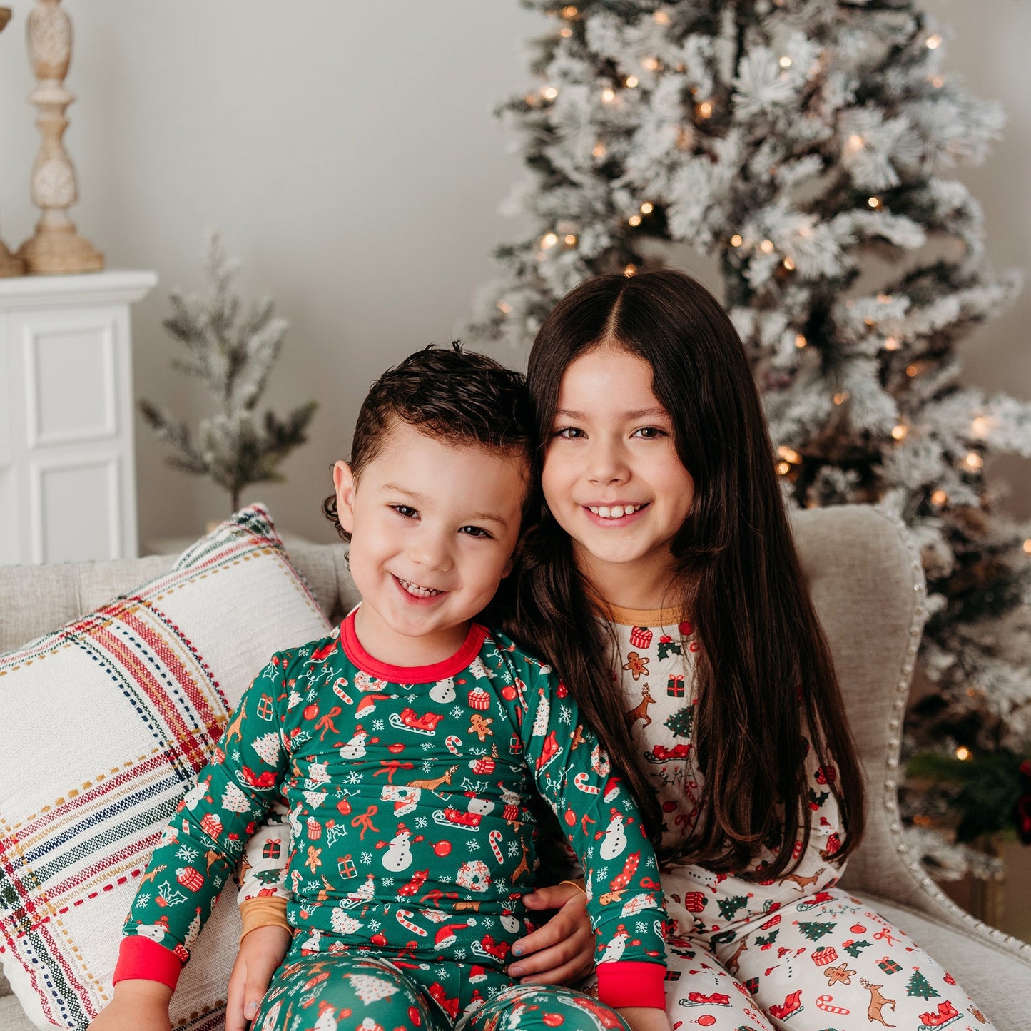 Christmas Blessings Kids Pajama Set – 2024 Edition (Green) — Final Stock