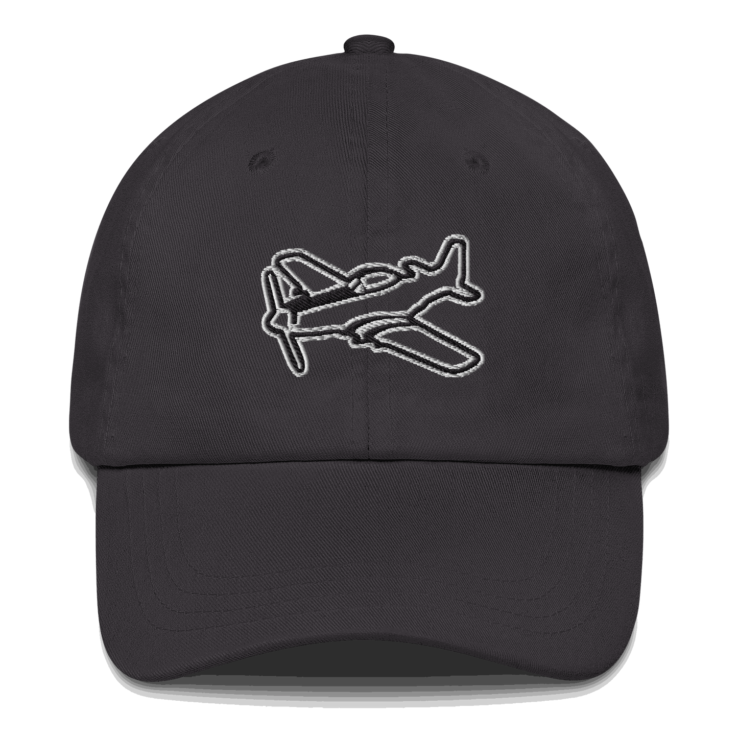 Aviation hat Rule the Sky Black and White Embroidered