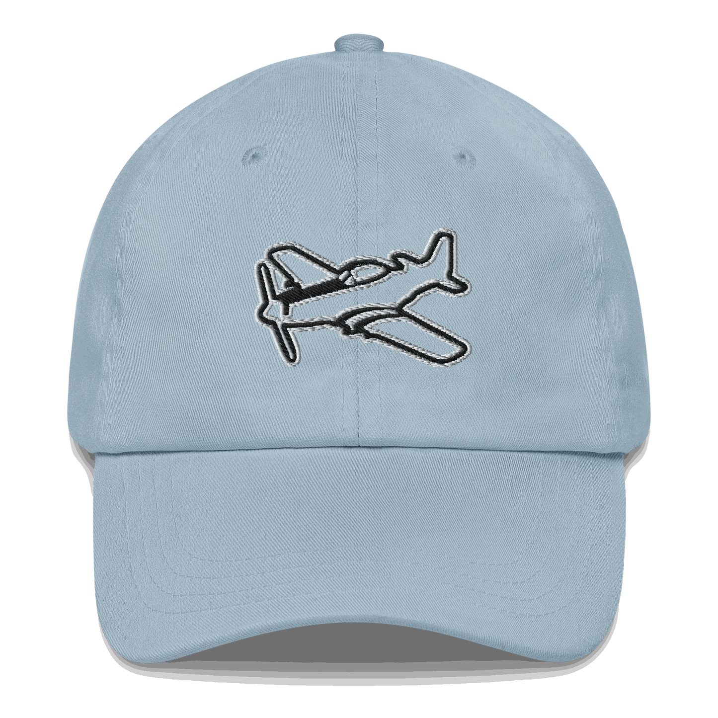 Aviation hat Rule the Sky Black and White Embroidered