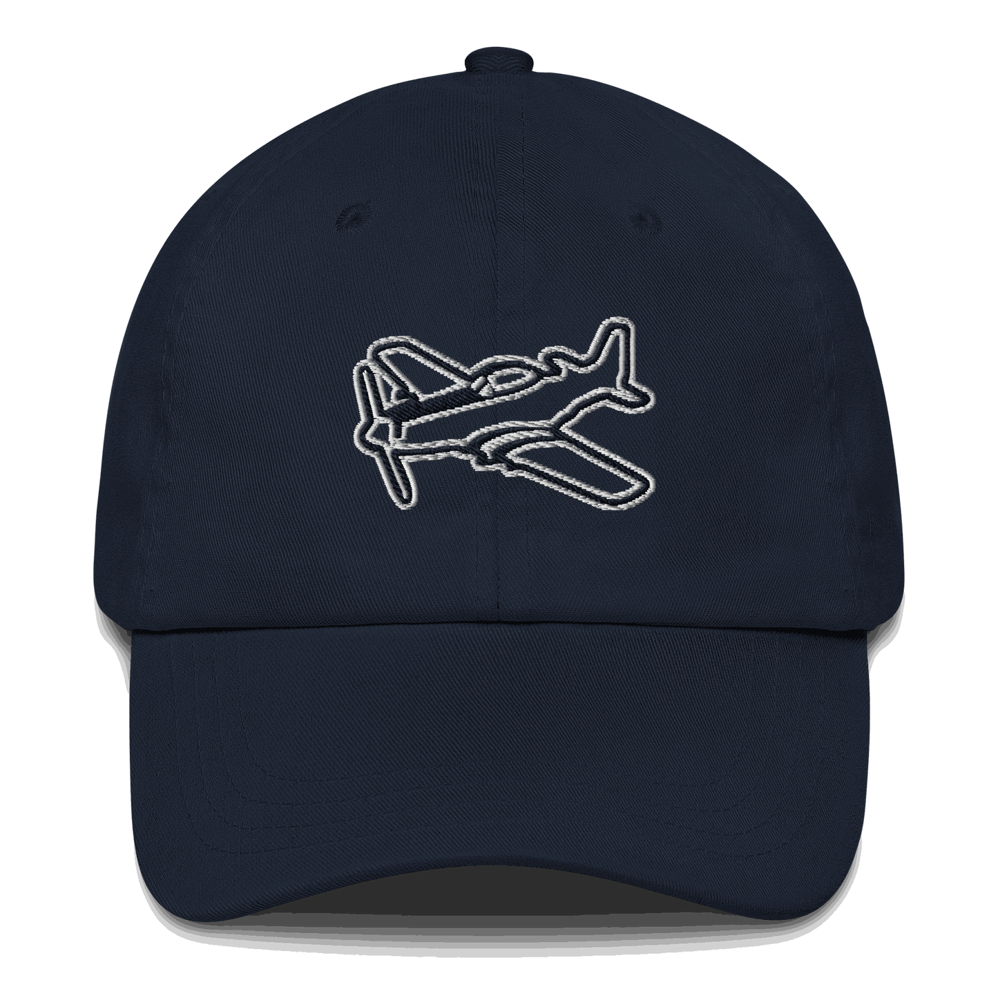 Aviation hat Rule the Sky Black and White Embroidered