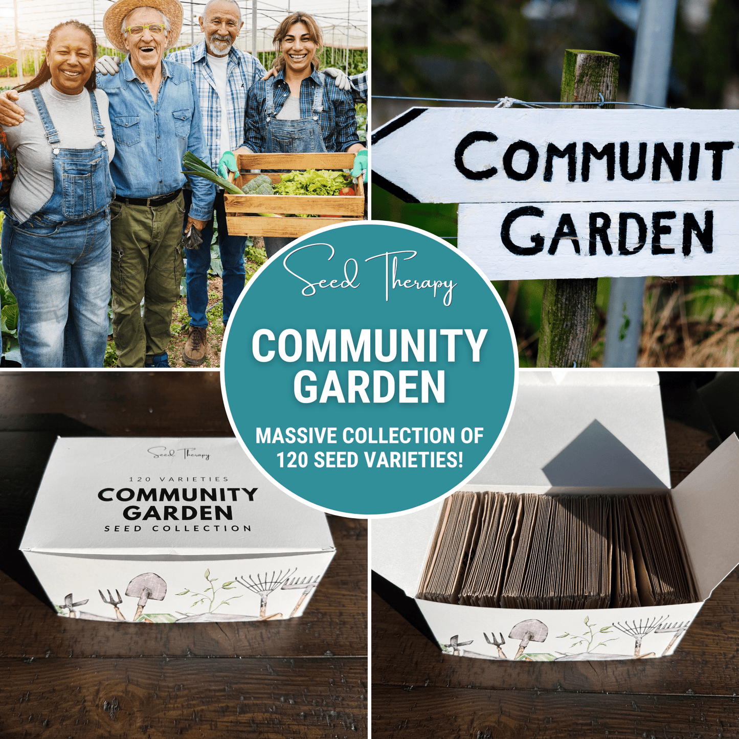 Community Garden Survival Seed Vault ā 120 Seed Varieties