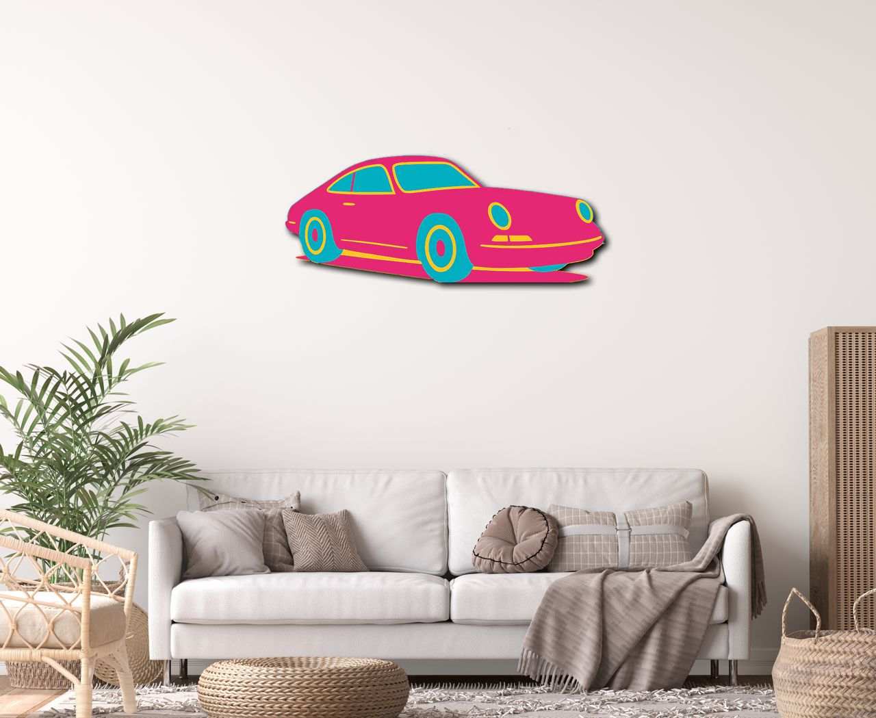 Sports Car Metal Art