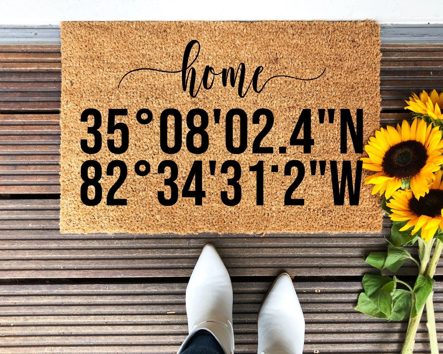 Custom Coordinates Doormat