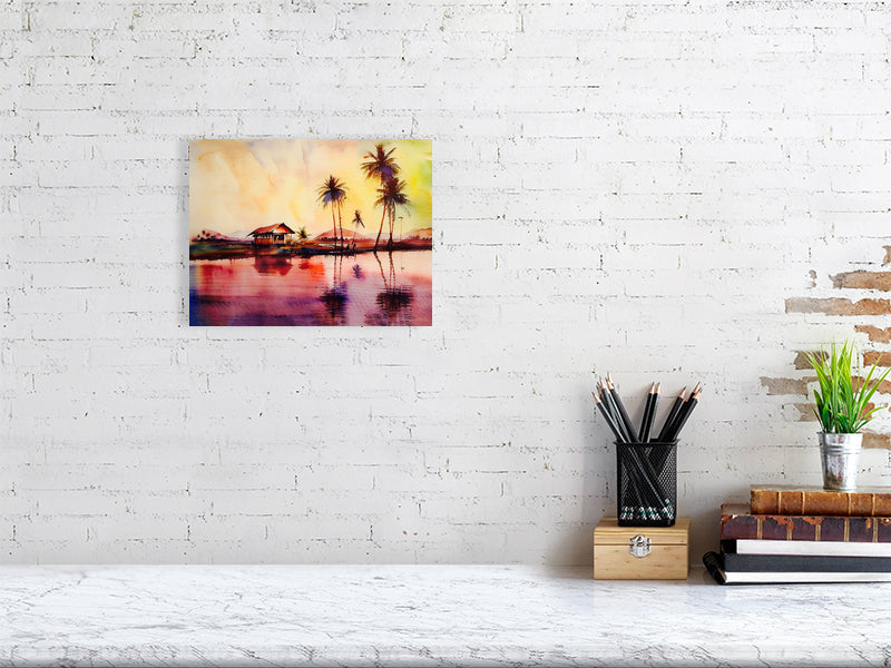 Vibrant Fine Art Print, Tropical Landscape Print, Home Decor, Gift for Nature Lovers, Relaxing Art Piece, Beach House Decor