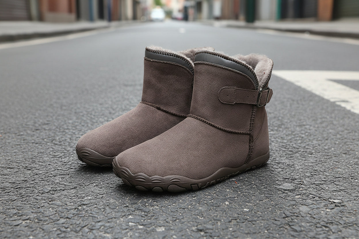 Unisex Warm Fleece-Lined Snow Boots – Anti-Slip Winter Boots