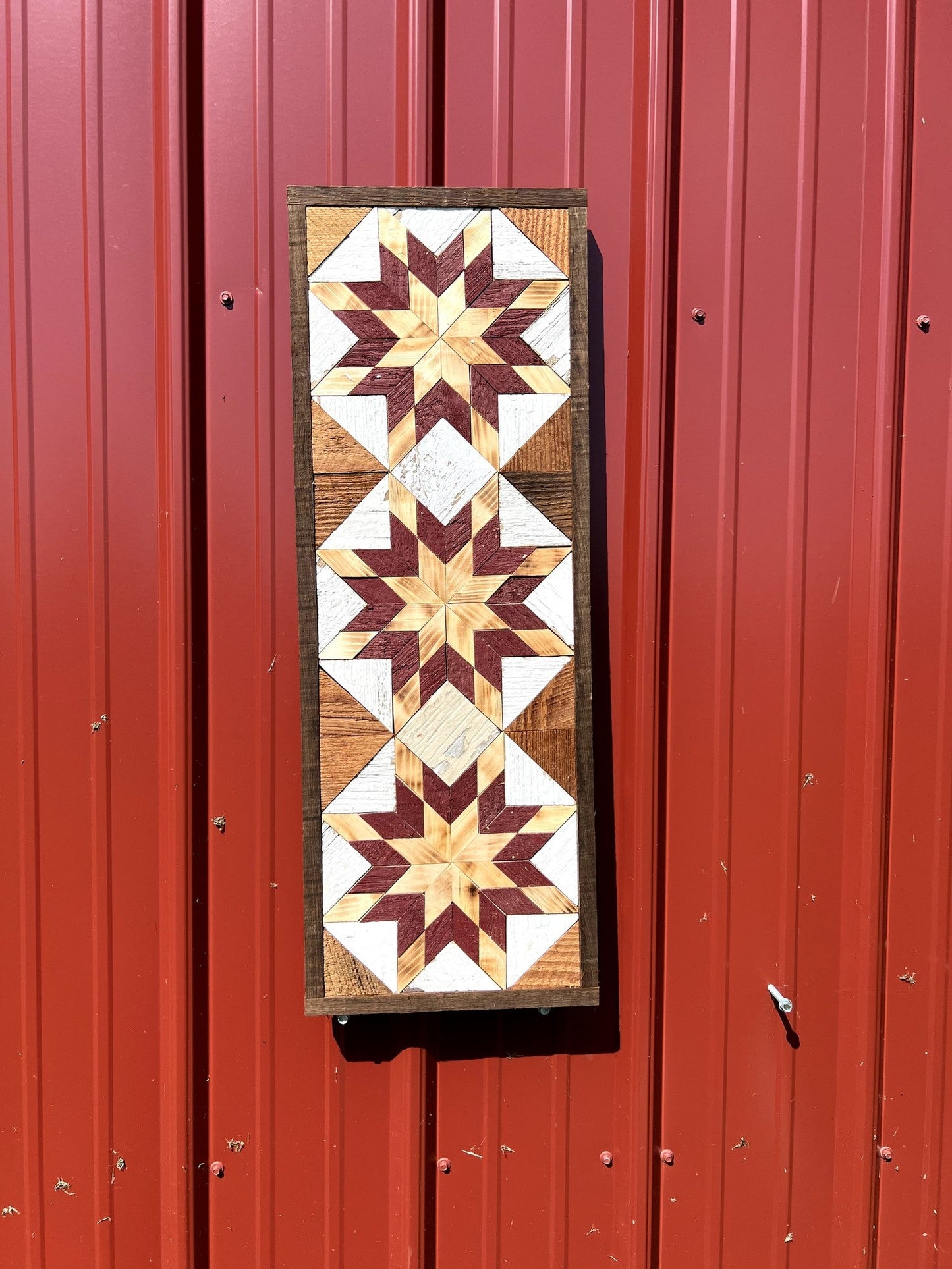 Amish Handmade Barn Quilt - Banner (10.5 in x 30 in)