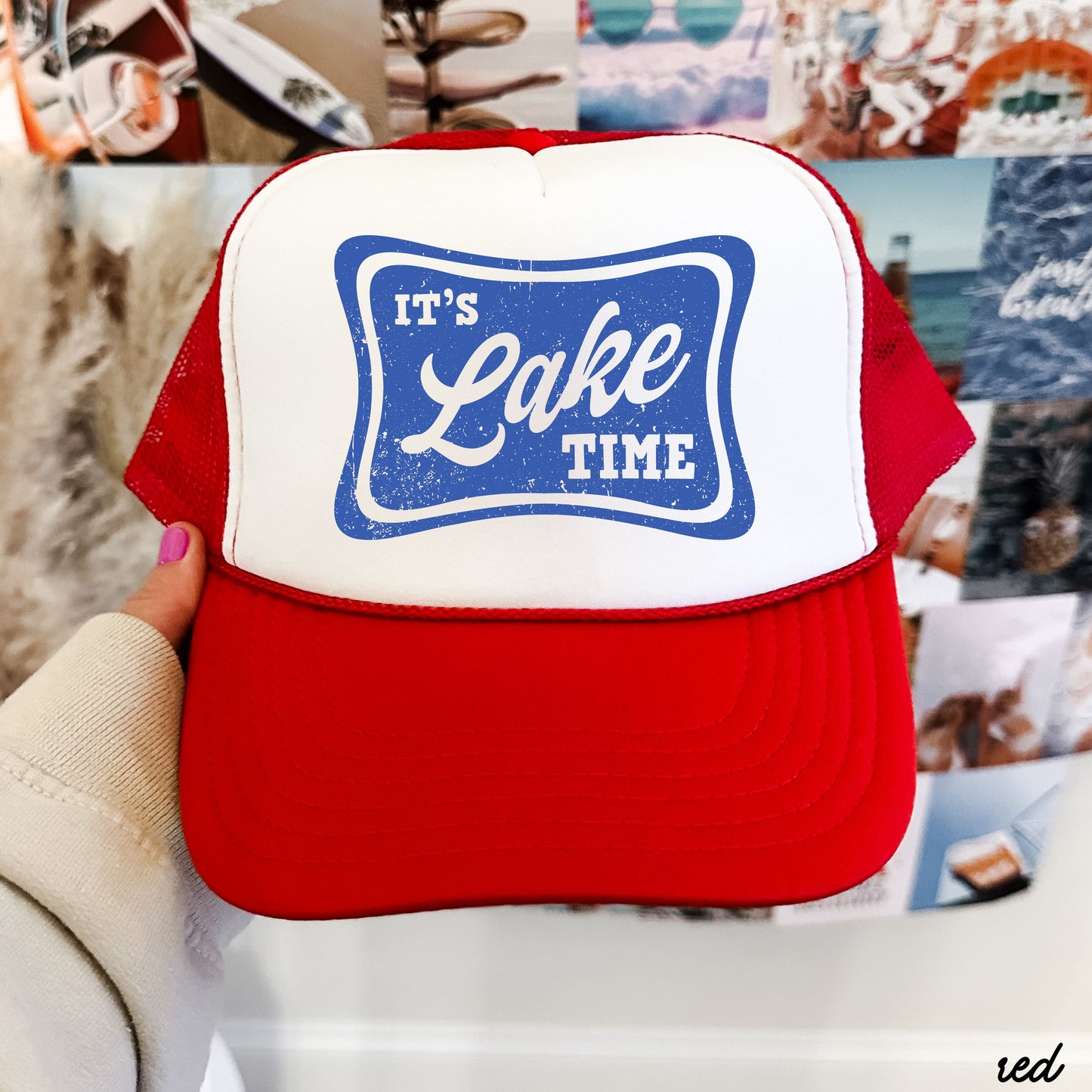It's Lake Time Trucker Hat *9 COLORS