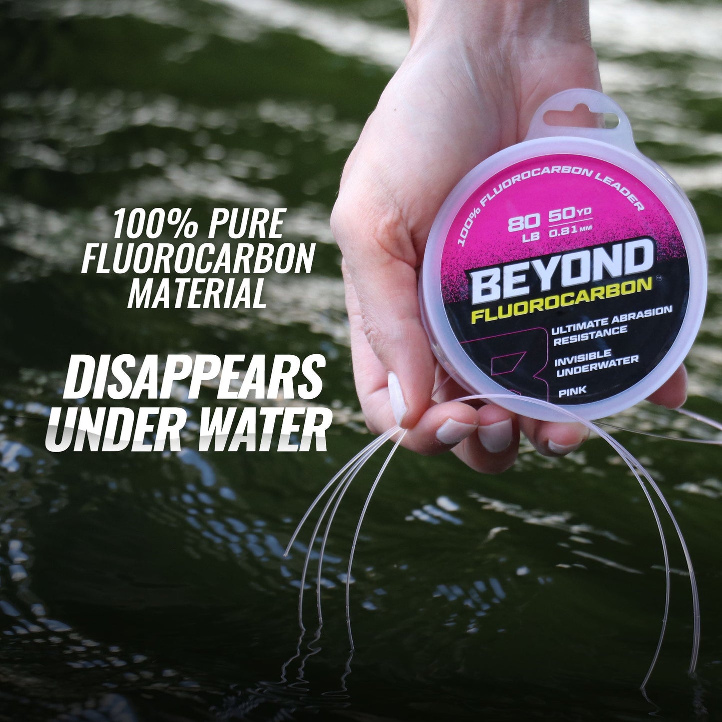 Beyond Fluorocarbon Leader Material 50YD Clear