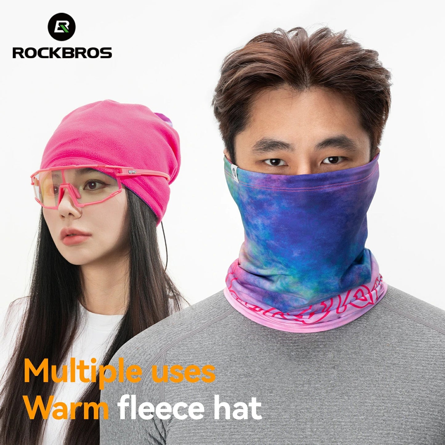 Winter Fleece 3 IN 1 Cycling Mask Hat Reversible