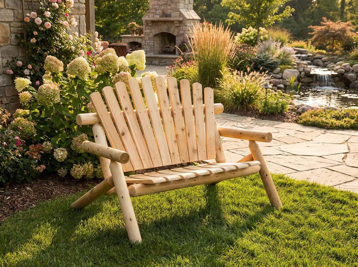 Durable Outdoor Wooden Bench