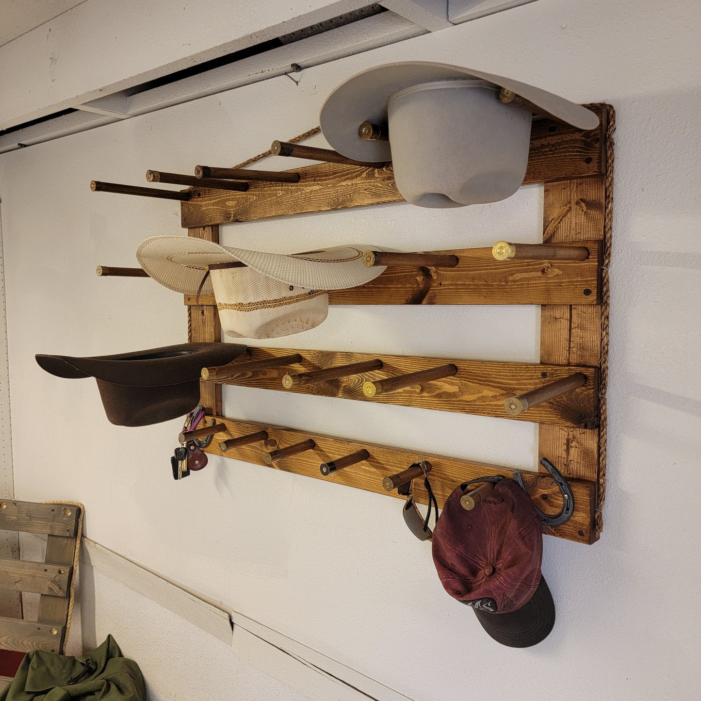 The 9-Hatter: Horizontal Wall-Hanging Western Organization