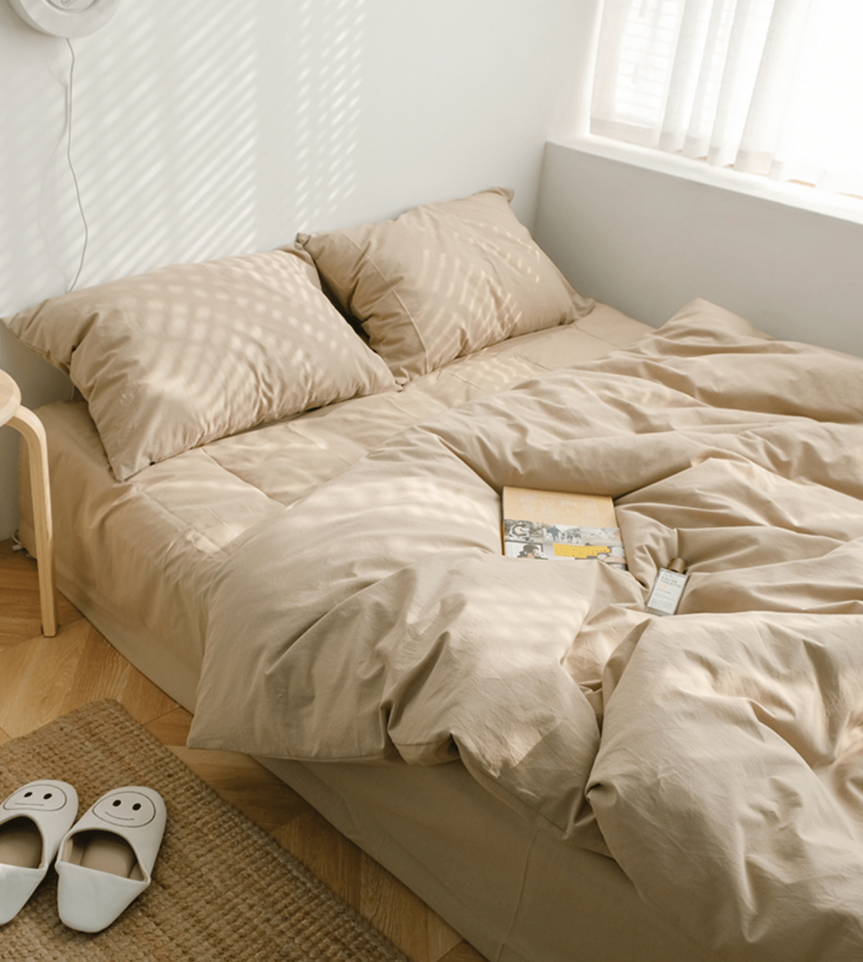 Earth Tone Bedding Set / Moss Green