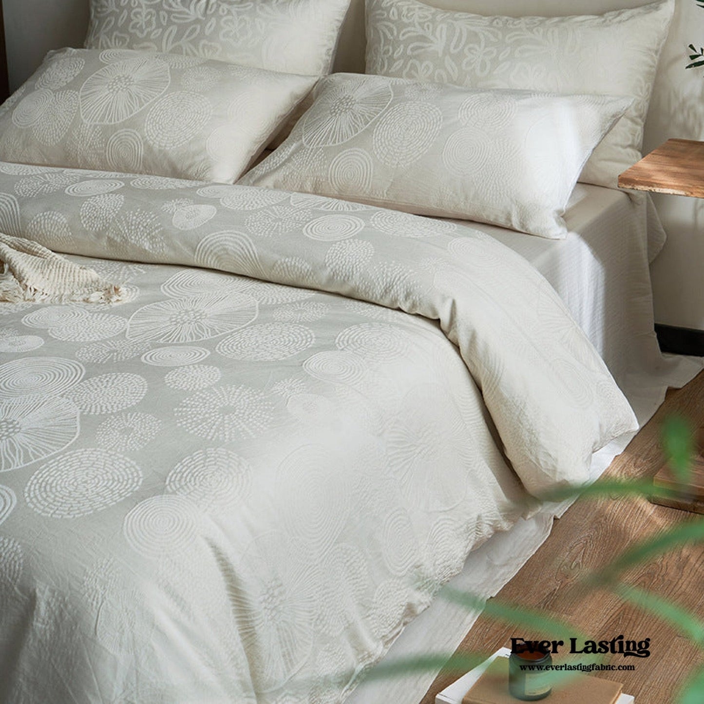 Elin Tencel Silky Jacquard Bedding Set / Sunrise