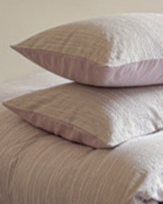 Emma Duo Striped Jacquard Bedding Set / Blue