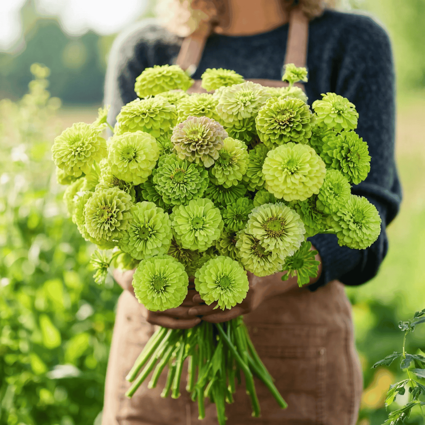 Envy Green Zinnia ā 25 Seeds