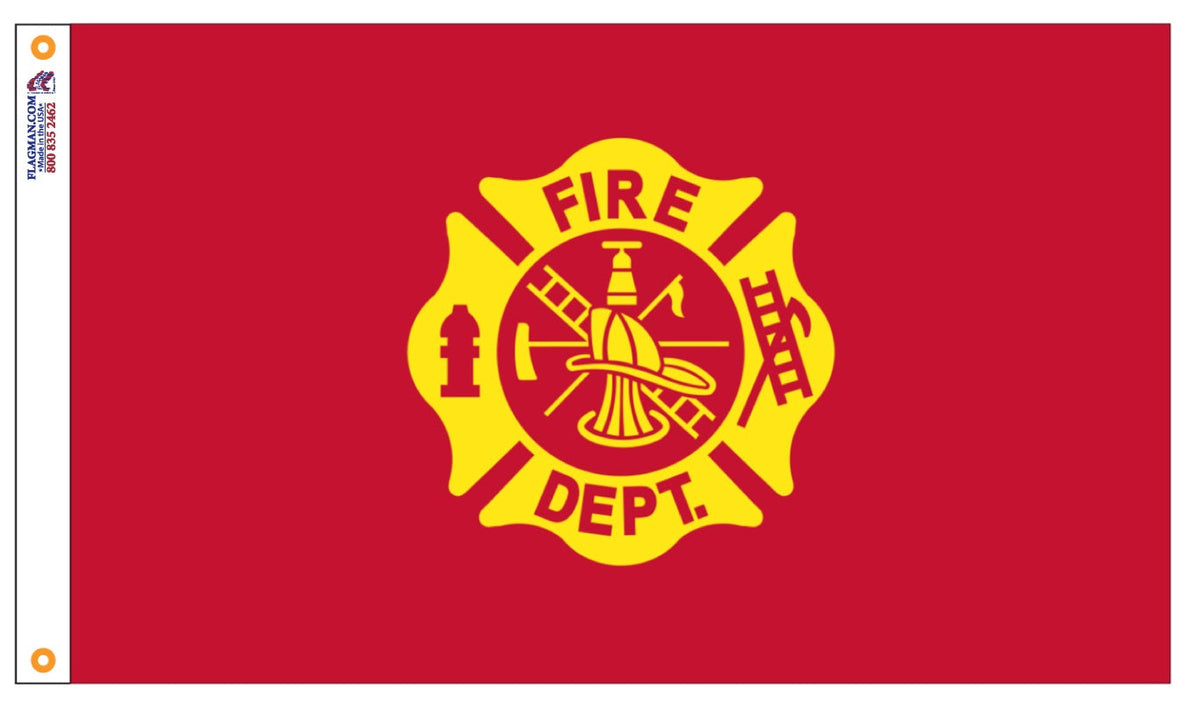 Fire Department Seal Flag – Outdoor | Made in USA