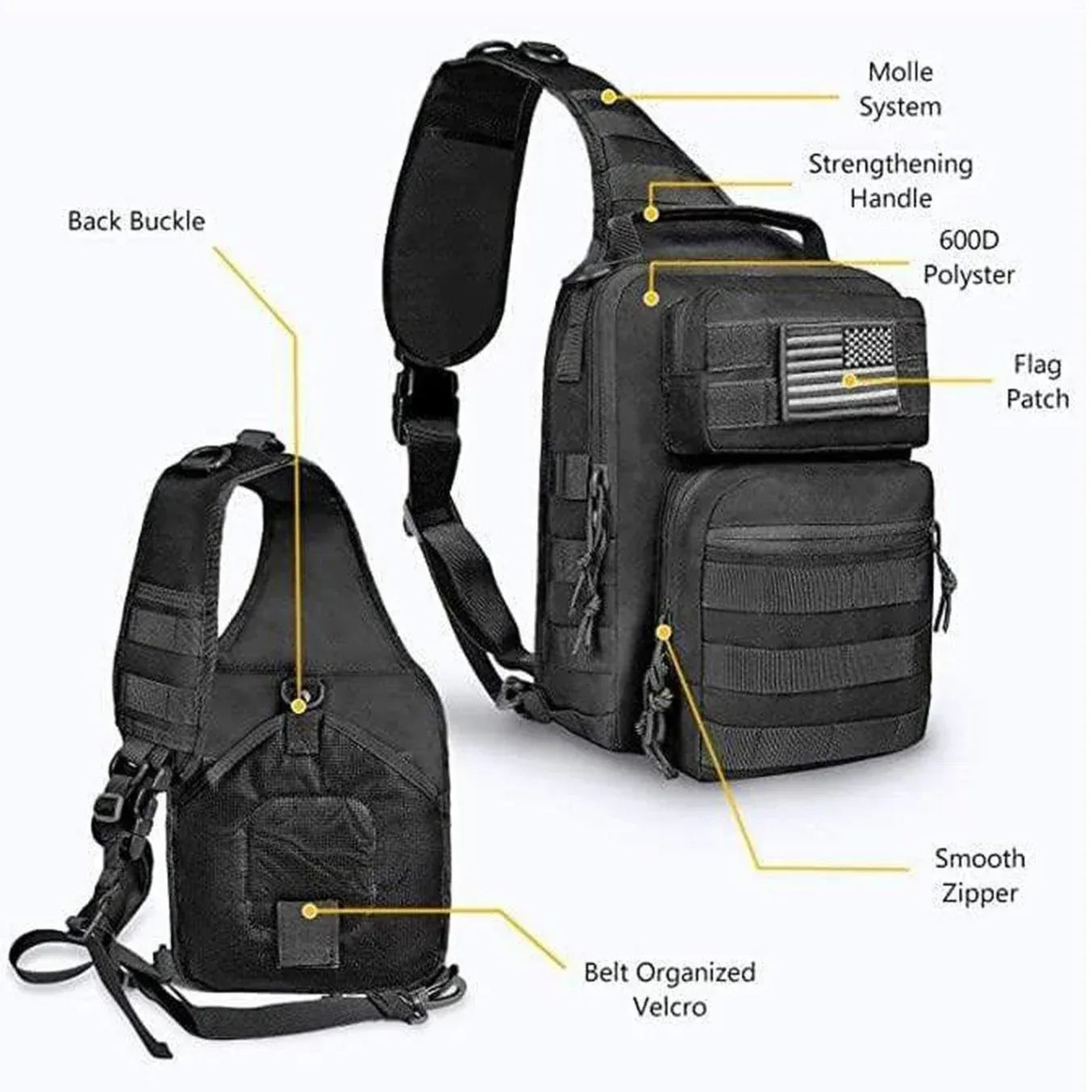 Tactical Sling Bag – Rugged & Organized