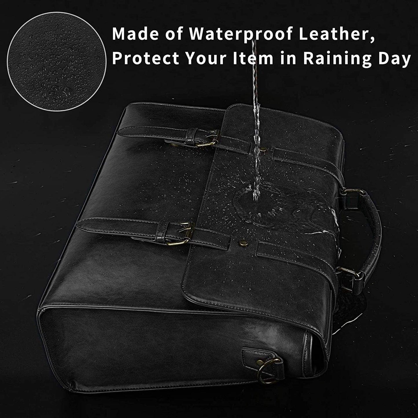 Men’s Leather Messenger Bag – Laptop Ready