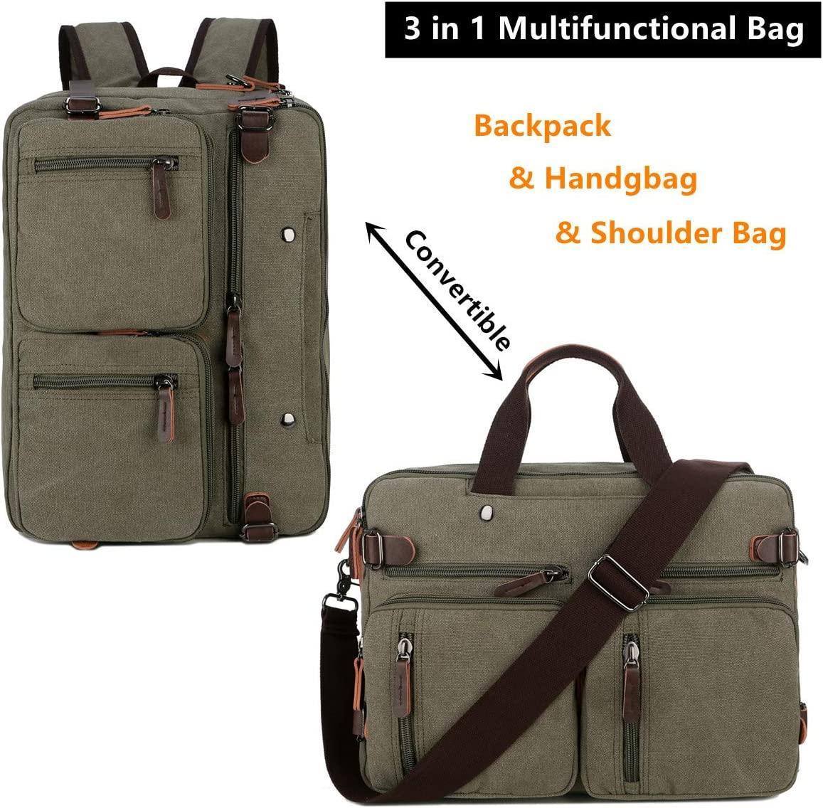 Men’s Messenger Bag – Convertible Work 17 Laptop Ready