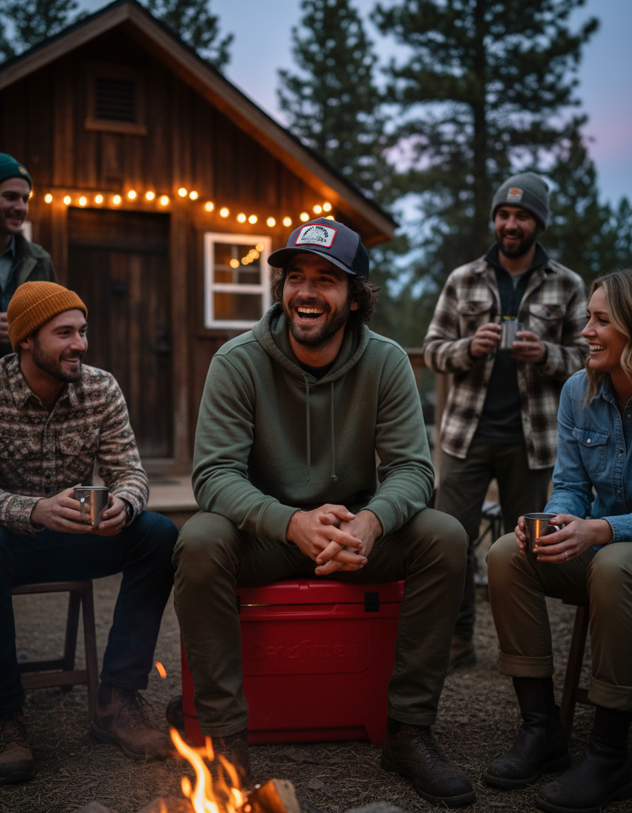 Bear Mountain Patch Trucker Snapback Hat