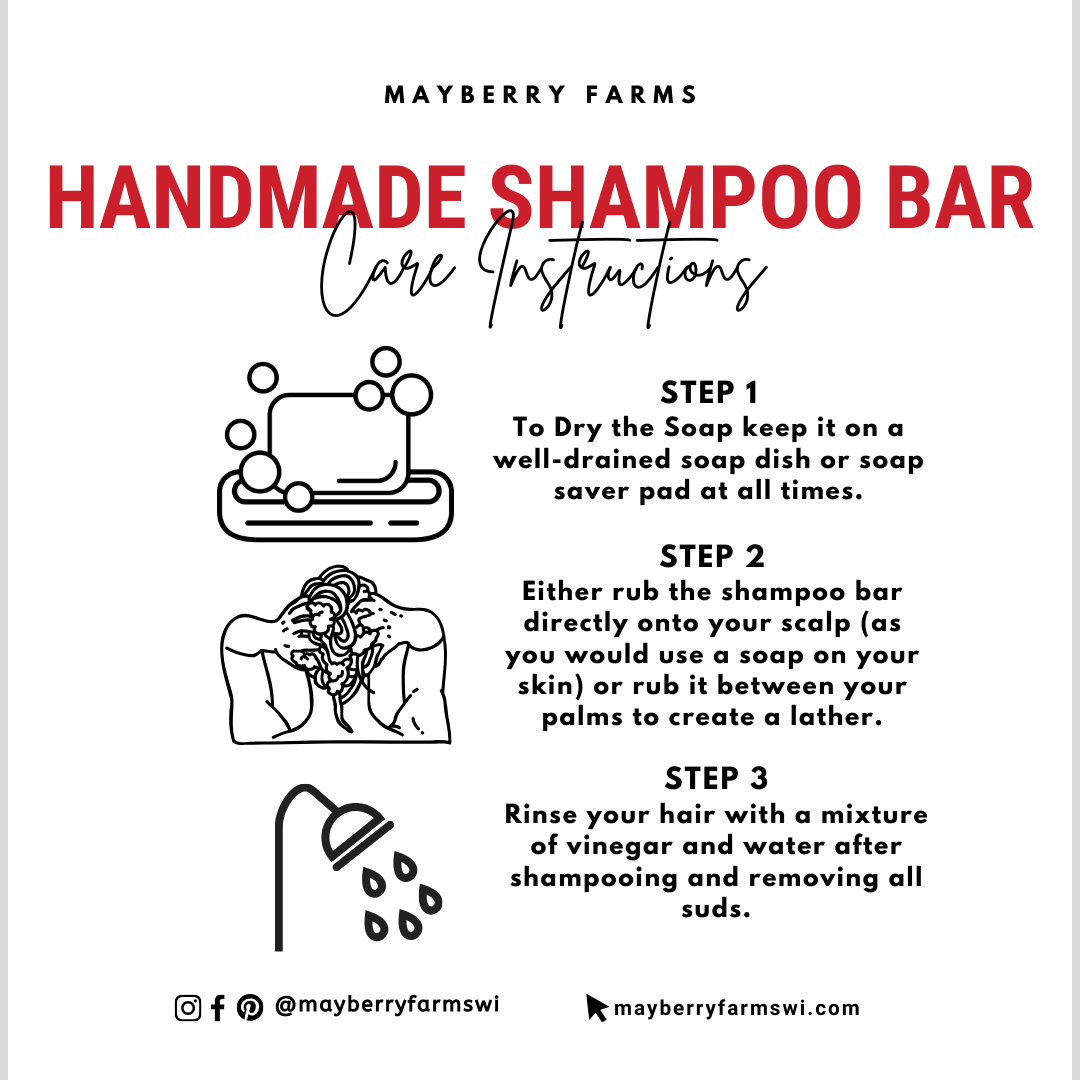 Strawberry Rose Shampoo Bar