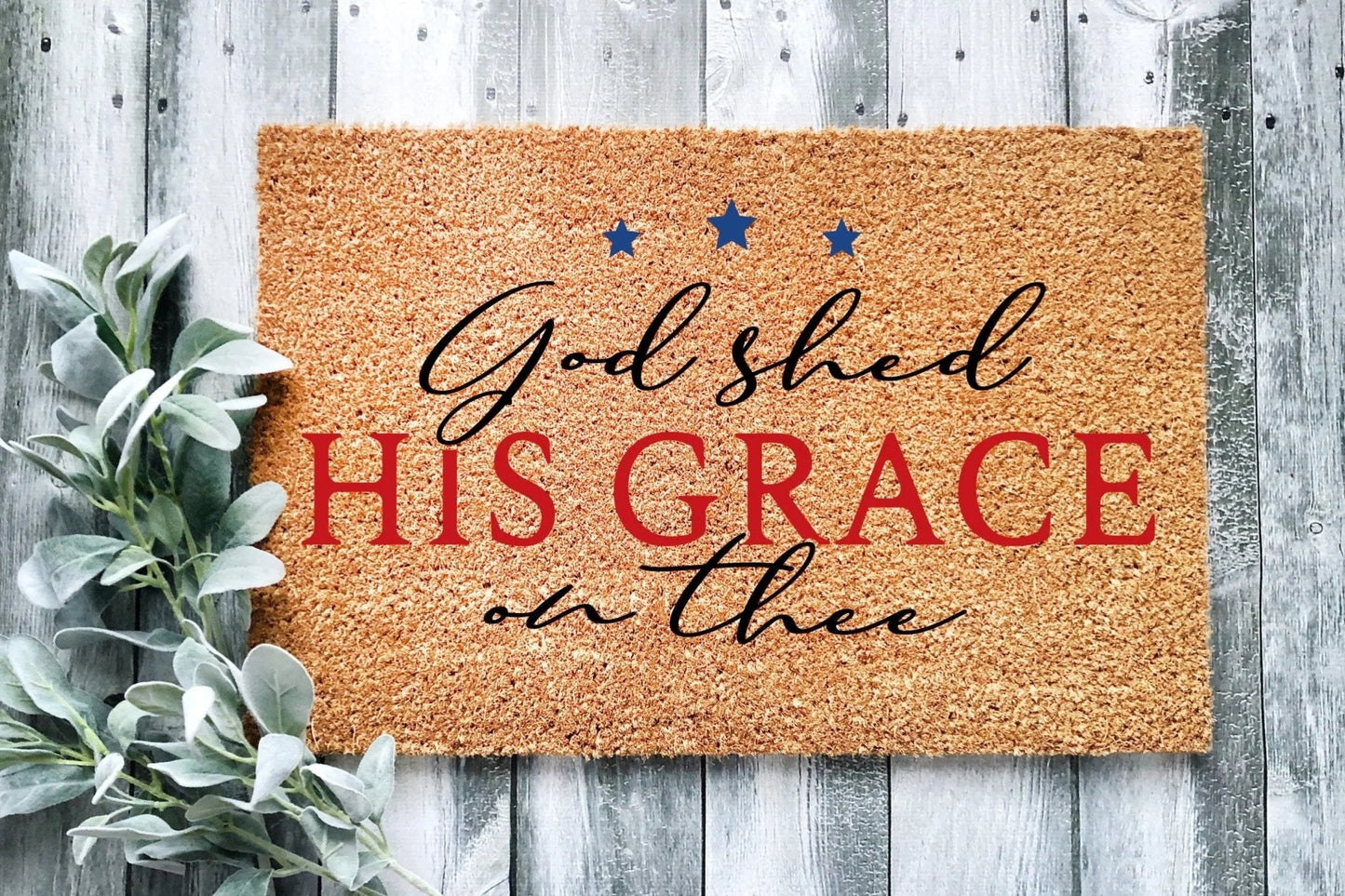 God Shed His Grace On Thee Doormat