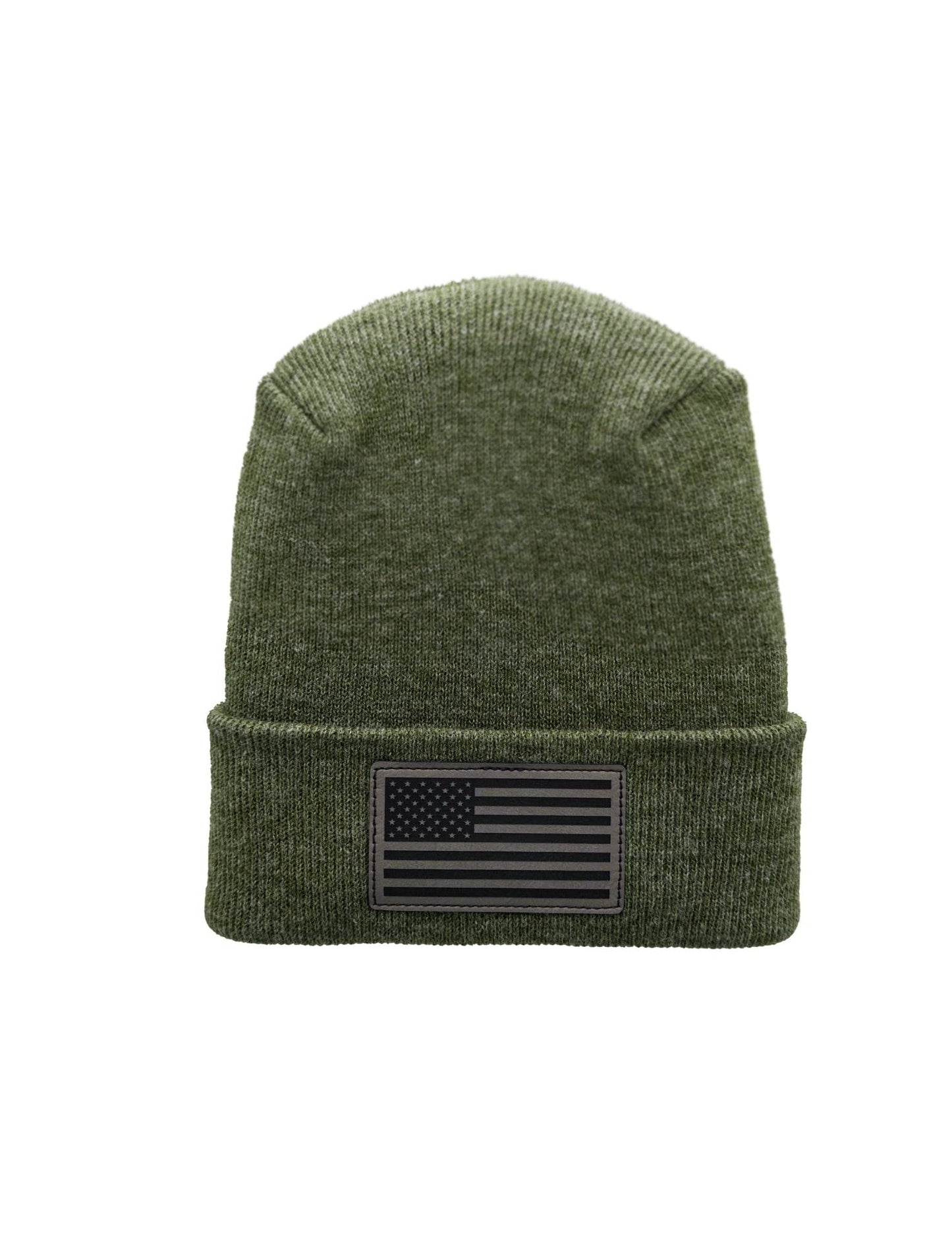 Haakwear American Flag Beanie, H Stitch Circular Knit Cuffed Beanie, Patented, Made in USA