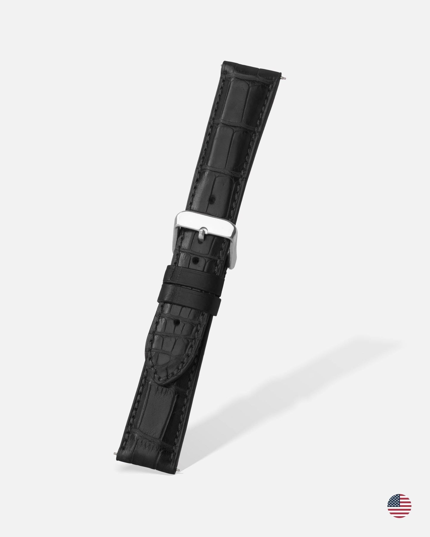 Black Genuine Matte Alligator | h2022