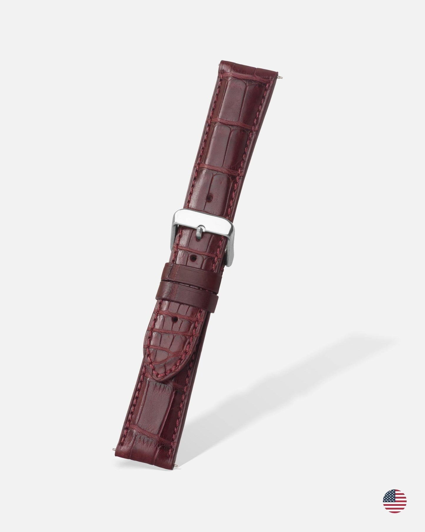 Burgundy Genuine Matte Alligator | h2022