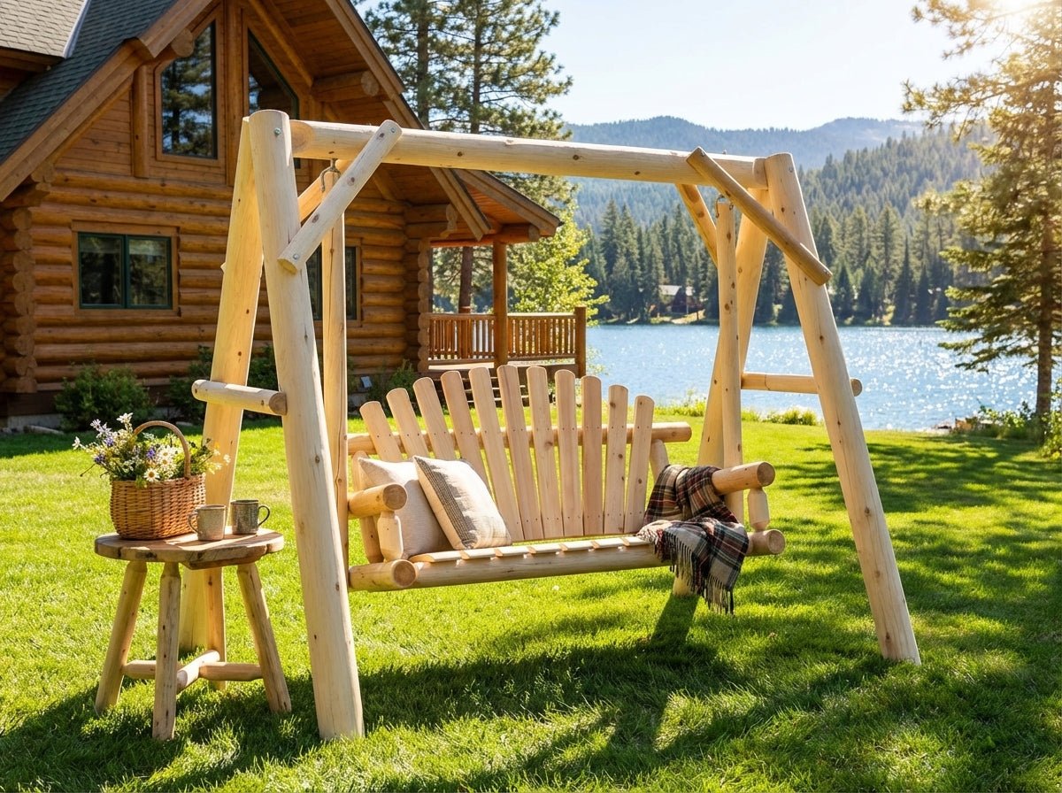 Handcrafted Patio Wooden Swing