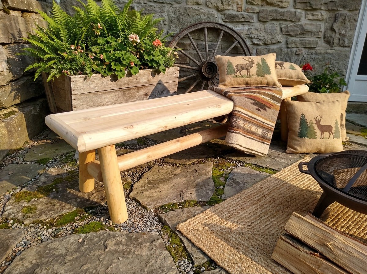 Handmade Solid Wooden Bench